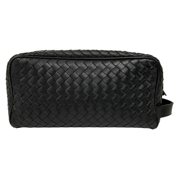 BOTTEGA VENETA Intrecciato clutch bag Shoulder black - Picture 2 of 11